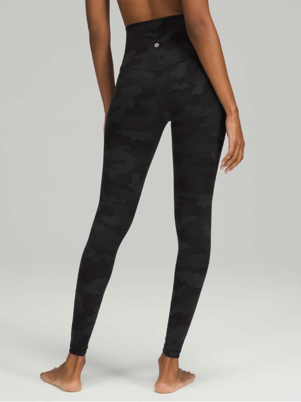 Lululemon Align Super High Rise Pants 28" Camo Black Size 6
